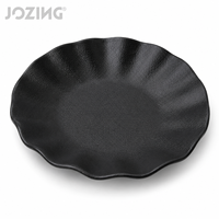 Assiette à dessert en céramique style américain festonnée de 7 pouces, durable et écologique, pour café, restaurant, hôtel - Vente en gros