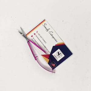 Micro tijera rosa brillante, punta recta plateada, hoja afilada de acero inoxidable, belleza sostenible, manicura, cutículas, tijeras de maquillaje - Product Image 5