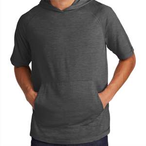 <b>Men's</b> Stylish <b>Dark</b> <b>Grey</b> Athletic Jersey <b>Hoodie</b> Long Fleece with Hooded Collar Practical for Workouts & Runs Casual Outfits - Product Image 1