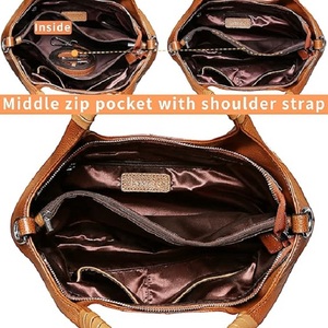 Thiết Kế Chính Hãng Da Gối Hình Chữ Thập Cơ Thể Hobo Kích Thước Trung Bình Tote Ví Và Túi Đeo Vai Cho Phụ Nữ - Product Image 4