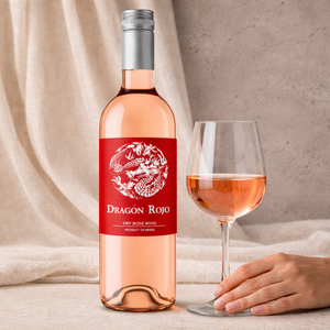 Dragon Rojo - Vin Rosé Sec 100% Tempranillo 11% ABV Vin Rosé Espagnol 750ml - Product Image 3