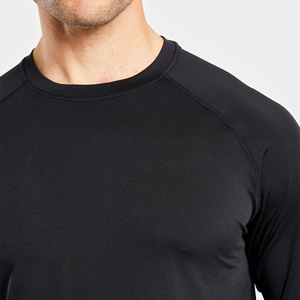Camisetas de algodón 100% para hombre, ropa deportiva ajustada de verano con dobladillo dividido, camiseta informal Formal para correr en climas cálidos - Product Image 2