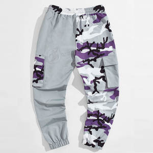 Venta al por mayor medio liso teñido hombres Casual deporte Cargo pantalón de alta calidad tela de lona ligera patrón recto servicio OEM - Product Image 2