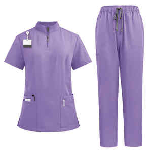 Uniformes de hospital, jersey de enfermera, ropa de trabajo dental de salón de belleza, uniforme con logotipo personalizado, Pantalones rectos, conjuntos de uniformes médicos - Product Image 6