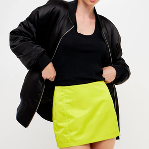 New Style Wholesale Custom Satin Bomber <b>Jacket</b> for Women Breathable Quick Dry Regular Fit Full Length Custom Colors & Logo - Product Image 3