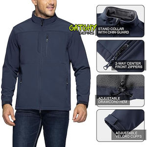 เสื้อแจ็คเก็ตกันหนาวสำหรับผู้ชายเสื้อกีฬากันหนาวทำจากผ้าขนสัตว์สองชั้นเพิ่มความอบอุ่นโลโก้ออกแบบได้ตามต้องการ - Product Image 4