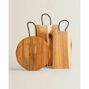 Tabla de cortar con acabado Natural, piezas de 3 accesorios de utensilios de cocina, tabla y plato de servir/bandejas decorativas, nuevos bloques de corte - Product Image 2