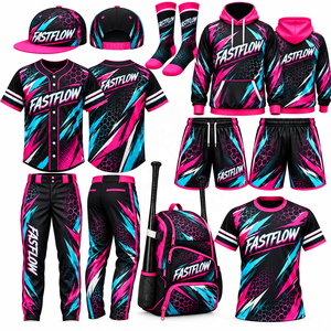 Paquete de Uniformes de Béisbol al Por Mayor, Precio Directo de Fábrica, Conjuntos de Uniformes de Béisbol Personalizados Profesionales, Venta Caliente - Product Image 1