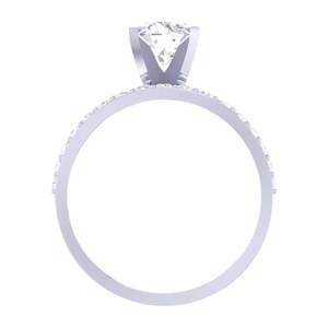 Anillos de Plata de Ley 925 de Primera Calidad para Mujer, Chapados en Rodio con Diamante de Corte Princesa, Joyería Fina, Tipo Anillo para Hombre - Product Image 4