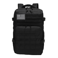 Sac à dos tactique unisexe imperméable pour ordinateur portable, en Oxford, 36-56L, polyester, camouflage, fermeture éclair, fermoir, mode, sport, randonnée