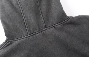 Sudadera con Capucha Tipo Pasamontañas para Hombre, Estilo Holgado, 100% Algodón, con Doble Capucha, Cierre de Cremallera y Hombros Caídos, Protección contra el Clima Invernal - Product Image 5