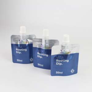 Bolsa de pie con boquilla superior central para aderezo líquido brillante - Laminado de alta resistencia, apto para alimentos, a granel y al por menor, Vietnam - Product Image 4