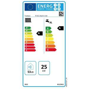 Chaudière murale à condensation Vaillant EcoCOMPACT VSC 256 4-5 150 24 Kw ErP avec réservoir de stockage de 150 L pour systèmes de chauffage et climatisation domestiques - Product Image 3