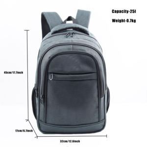 Mochila Moderna para Portátil, para Estudiantes, Hombres y Mujeres, para Uso Escolar, de Negocios y Viajes, Material de Poliéster, Tamaño de 17.7 Pulgadas, Capacidad de 25L - Product Image 2
