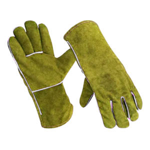Guantes de seguridad de cuero de vaca de grado superior, protección de manos de soldadura de construcción resistente de larga duración, uso Industrial - Product Image 4