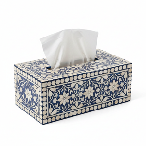 Caja para Pañuelos de Diseño Artesanal con Incrustaciones de Hueso, Portapañuelos Decorativo de Lujo para Decoración del Hogar y Uso en Hoteles - Product Image 3