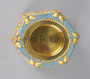 Encensoir à charbon bleu Mubkhar brûleur d'encens arabie saoudite Artisan décor à la maison outil d'encens pour porte-encens Bela d'été - Product Image 2