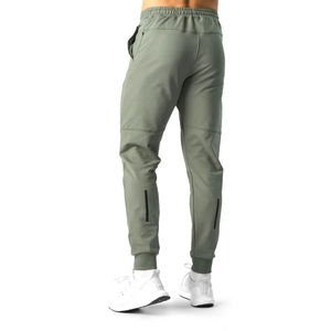 Canvas Men's Jogger Pants Breathable Slim Elastic Waist Closure Wide Leg Casual Polyester/Cotton Custom <b>Track</b> <b>Trouser</b> - Product Image 3