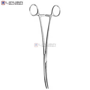 Pince chirurgicale Crafoord Premium pour chirurgies pulmonaires Pince de bronche incurvée thoracique de 24cm Norme de sécurité manuelle-Certifiée MOL - Product Image 4