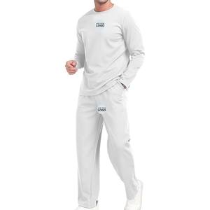 Sweatsuit Set <b>Mens</b> XL Teal <b>Green</b> NuBlend Crewneck Made in USA Fleece Sweat <b>suit</b> - Product Image 1