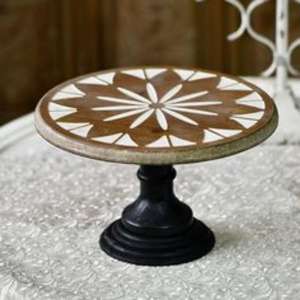 Soporte de pastel de madera multiusos para servir postres, pasteles de boda, cupcakes y pasteles con lujosos detalles hechos a mano - Product Image 6