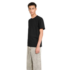 100% pur coton hommes T-Shirt haute qualité épaule goutte imprimé blanc T-Shirt Logo personnalisable - Product Image 3