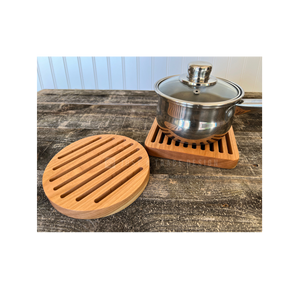 Salvamanteles de madera de forma redonda de corcho personalizados al por mayor salvamanteles de bebidas de diseño sencillo alfombrilla caliente para uso en utensilios de cocina - Product Image 5