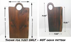 Classic <b>Paddle</b> Chopping <b>Board</b> with Hanging Hole Thick Smooth Surface Ideal for Cutting Serving and Elegant Kitchen Presentation - Product Image 3