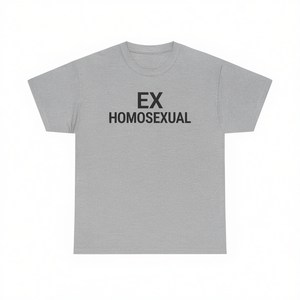 Camiseta Ex Homosexual de manga corta con cuello redondo, unisex, para adultos, regalo promocional - Product Image 2