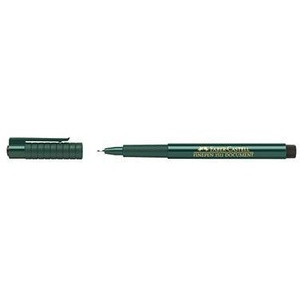 Faber-Castell FINEPEN 1511 0.4mm Bolígrafo de Punta Fina Negro, Artículos de Escritura y Corrección - Product Image 1