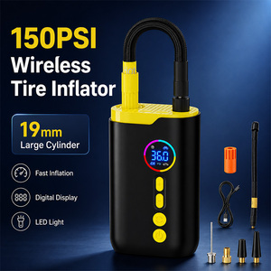 <span class=keywords><strong>Compresseur</strong></span> d'air portable OEM 150 PSI, gonfleur de pneus numérique, pompe électrique 7,4 V CC pour voiture, mini pompe à pneus en alliage d'aluminium pour ballons - Product Image 2