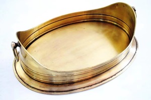 Bandeja de servicio de acero inoxidable con logotipo personalizable al por mayor más exigente Nueva llegada Diseño elegante - Product Image 3