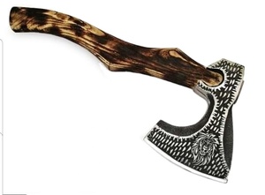 Vente en gros de hache personnalisée de qualité supérieure OEM ODM avec tête et manche en bois pour la coupe en plein air en camping - Product Image 2