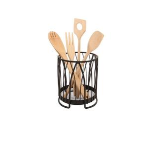 Home <b>Kitchen</b> Decor <b>Kitchen</b> Cutlery <b>Holder</b> With Black Powder Coated Unique Style Eco Friendly Vintage <b>Utensil</b> Storage <b>Holder</b> - Product Image 3