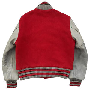 Vestes de baseball personnalisées avec logo, vestes de baseball varsity personnalisées avec broderie en chenille, manches en cuir, vestes de baseball varsity pour hommes - Product Image 2