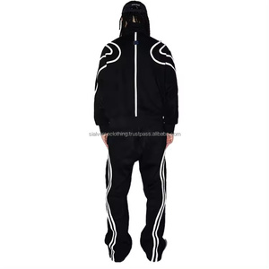 Conjunto de chándal de alta calidad a medida para hombre, reflectores con logotipo personalizado, chándales de moda con Cremallera de nailon para deportes de invierno para hombre - Product Image 5