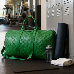 Grande Borsa <span class=keywords><strong>da</strong></span> <span class=keywords><strong>Viaggio</strong></span> in Pelle PU <span class=keywords><strong>con</strong></span> Tracolla, Motivo Goffrato, Borsa per Weekend e Palestra, Logo Personalizzato OEMODM per Vendita all'Ingrosso - Product Image 5