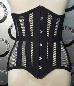 Under Bust Double Steel Boned Mesh <b>Corsets</b> Best Selling Plus Size <b>Women</b> Shapers - Product Image 6