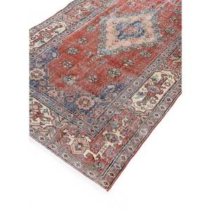 Alfombra de Lana Anudada a Mano de Gran Tamaño, Diseño de Medallón Rojo y Naranja, para Sala de Estar, Pasillo o Dormitorio - Pae-2338 - Product Image 2