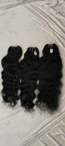 Livraison directe cuticule alignée paquet de cheveux bruts de cheveux indiens naturels droits ondulés bouclés vente en gros d'extension de cheveux humains Remy - Product Image 5