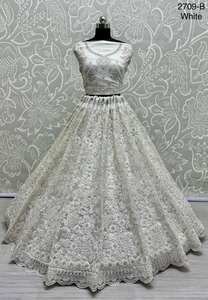 Lehenga Choli Designer Perfect Partywear avec broderie en fil - Product Image 2