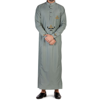 Abaya Islamique Marocaine en Gros pour Hommes Grande Taille Respirante Séchage Rapide Thermique Hiver Unie Décontractée Style Urbain Arabe Musulman