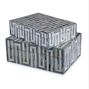 Cajas Decorativas de Madera Hechas a Mano, Modernas y de Lujo para Navidad, Caja de Almacenamiento de Joyería de Alta Calidad, Caja de Regalo Floral Antigua - Product Image 1