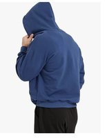 Supplier Grosir Bangladesh Hoodie Pria Logo Kustom Kain Polos Pewarnaan Berkualitas Tinggi Fleece Pullover Grosir Streetwear Polos
