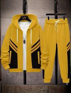 Survêtements d'hiver en polaire pour hommes de haute qualité fabriqués en usine Logo personnalisable Ensembles respirants de grande taille Créez votre propre idée! - Product Image 2