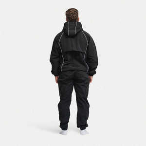 Logo brodé personnalisé de haute qualité, taille plus, coupe régulière, tissu Oxford, imperméable, coupe-vent, anti-rides, hip-hop - Product Image 4