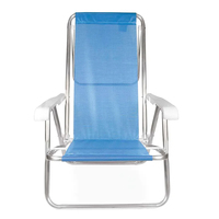 Chaise de plage pliable en aluminium avec tissu en maille, légère, portable, 8 positions inclinables, allongement plat, pour le camping en plein air, les voyages