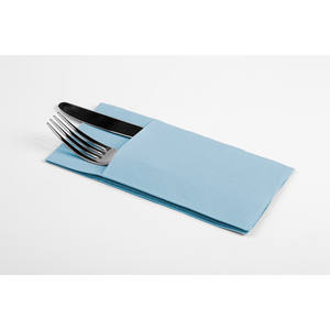 Servilletas de Bolsillo Kanguro Azul Cielo 40x40cm, 960 Unidades, B2B - Product Image 1