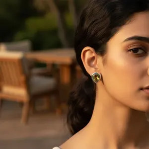 ต่างหูเงินแท้ 925 รูปทรงหยดน้ำสำหรับผู้หญิง เครื่องประดับเพอริดอททันสมัย - Product Image 2