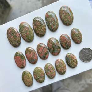 จี้อัญมณีทรงสี่เหลี่ยมขนาดใหญ่หลายรูปแบบไม่เป็นสนิม4G-10g ทำจากอะนาไคต์ธรรมชาติ - Product Image 3